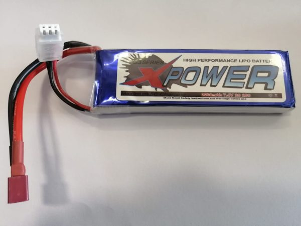 Xpower 2200mah 25c 2S 7.4V Lipo Battery