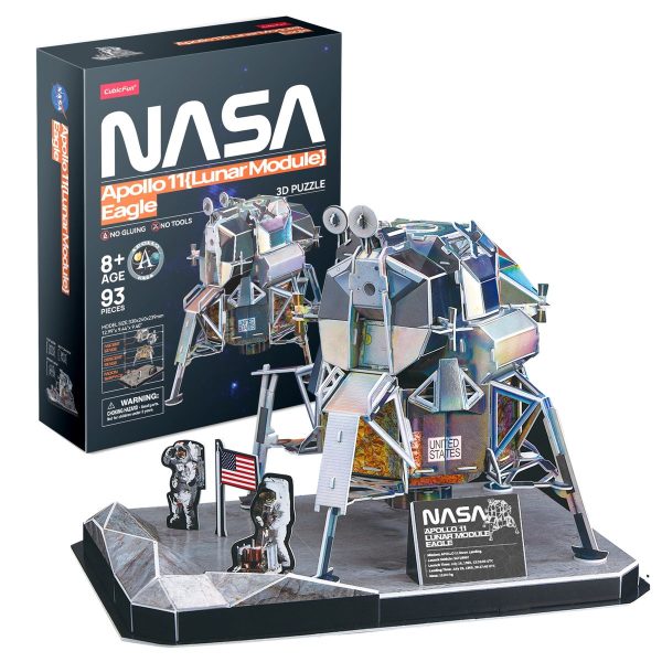 CUBICFUN NASA APOLLO 11 {LUNAR MODULE} EAGLE (93PCS)