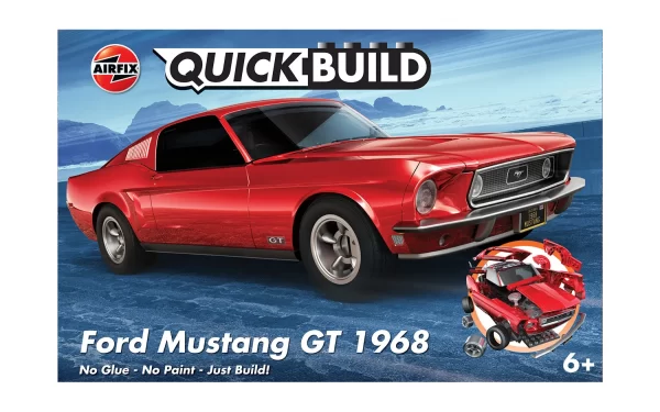 AIRFIX QUICKBUILD FORD MUSTANG GT 1968