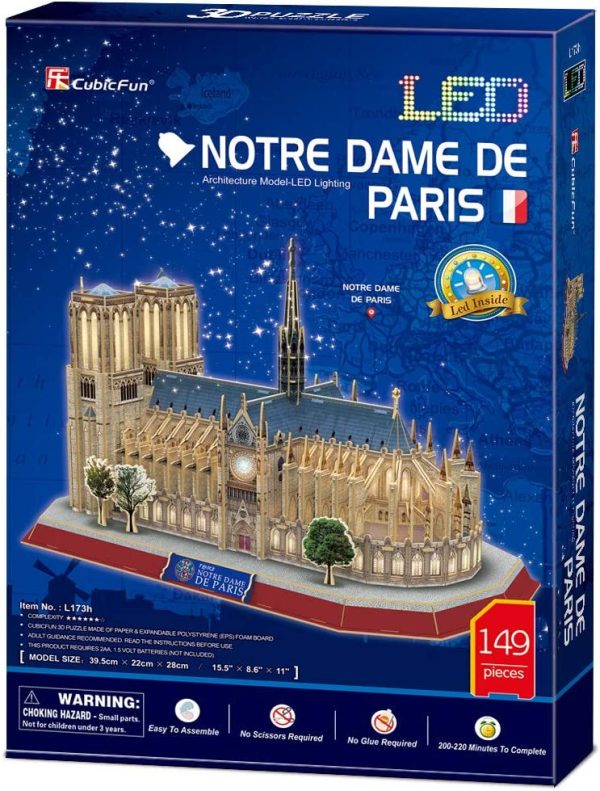 CUBICFUN LED NOTRE DAME DE PARIS (149PCS) - Image 3