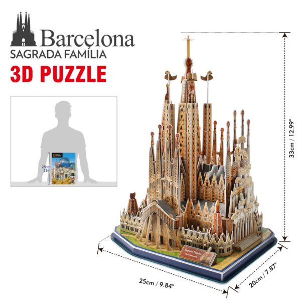 CUBICFUN NATIONAL GEOGRAPHIC SAGRADA FAMÍLIA (184PCS) - Image 6