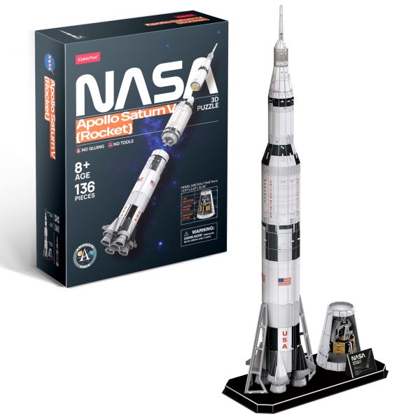 CUBICFUN NASA APOLLO SATURN V {ROCKET} (136PCS)