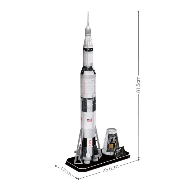 CUBICFUN NASA APOLLO SATURN V {ROCKET} (136PCS) - Image 3