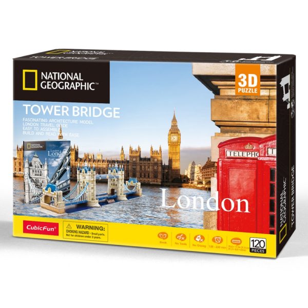 CUBICFUN NATIONAL GEOGRAPHIC TOWER BRIDGE (120PCS) - Image 4