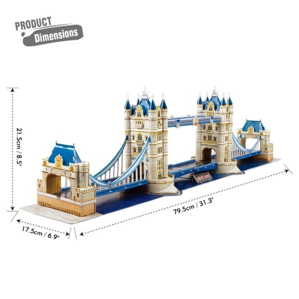 CUBICFUN NATIONAL GEOGRAPHIC TOWER BRIDGE (120PCS) - Image 5