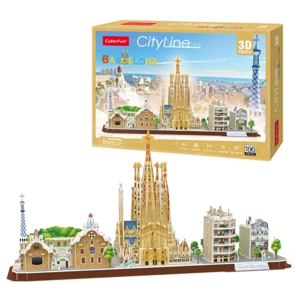 CUBICFUN CITY LINE BARCELONA (186PCS) - Image 5