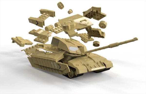 AIRFIX QUICKBUILD CHALLENGER TANK DESERT - Image 3