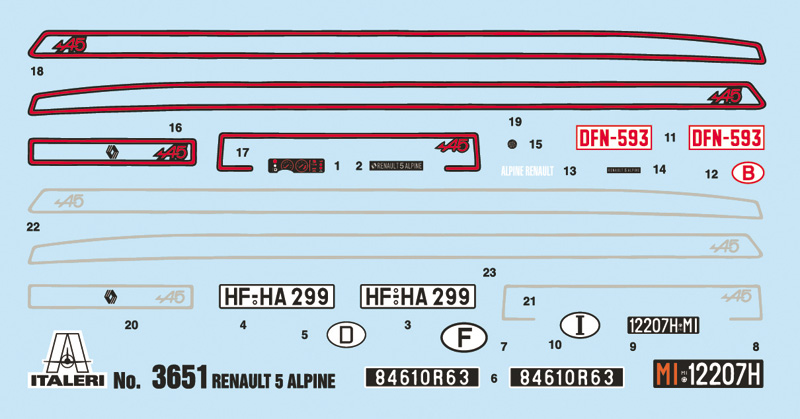 ITALERI RENAULT 5 ALPINE - Image 4