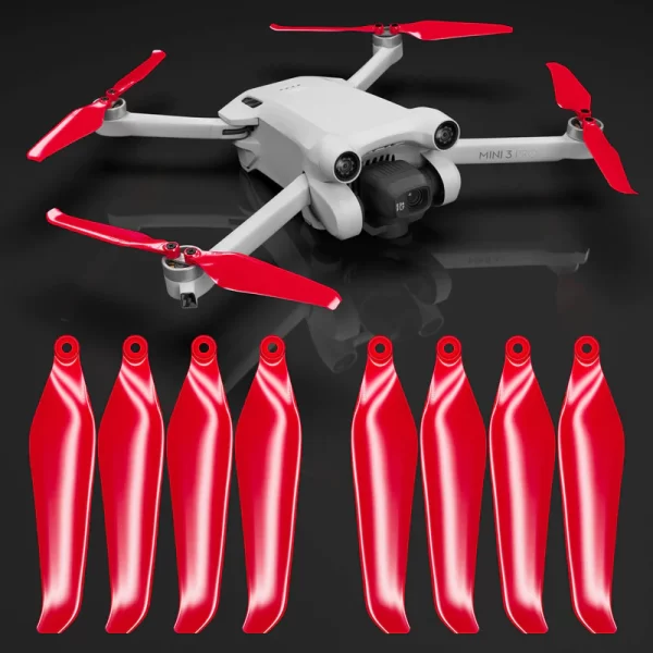 MASTER AIRSCREW MINI 4/3 PRO STEALTH PROPELLERS (RED)