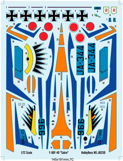 HOBBY BOSS EASY ASSEMBLY F-86F-40 "SABRE" - Image 3