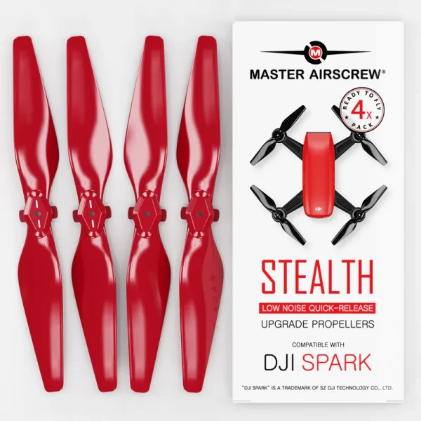 MASTER AIRSCREW SPARK STEALTH PROPELLERS (RED)