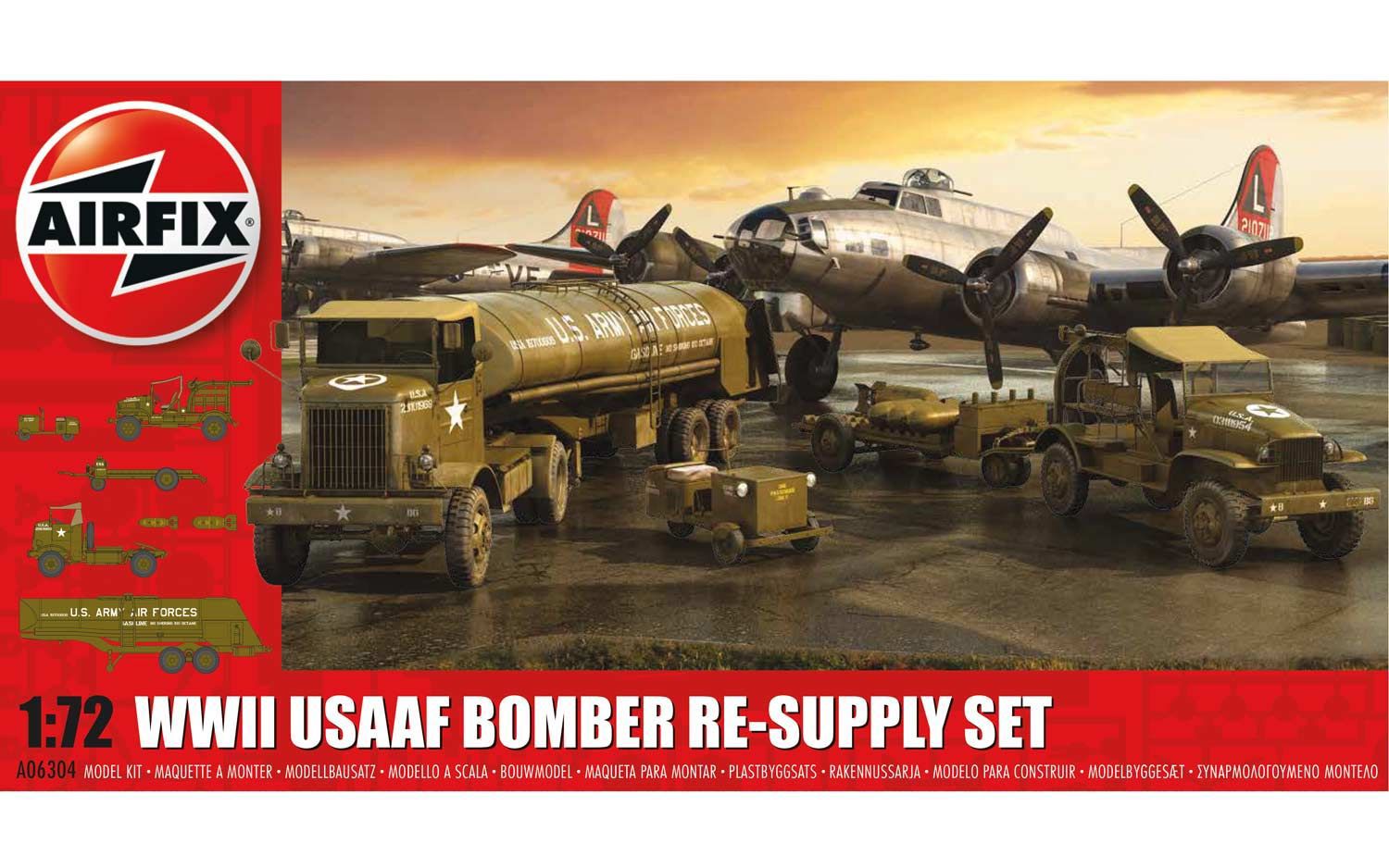 AIRFIX WWII USAAF BOMBER RE-SUPPLY SET - Image 2