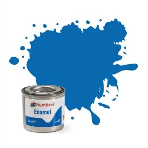HUMBROL ENAMEL PAINT: 52 - BALTIC BLUE - METALLIC - (14ML)