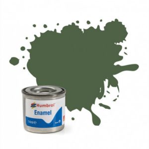 HUMBROL ENAMEL PAINT: 117 - US LIGHT GREEN - MATT - (14ML)