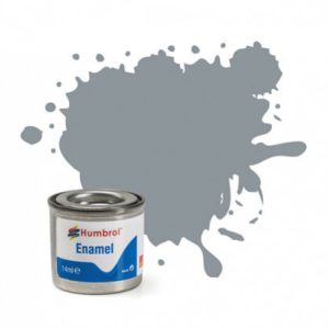 HUMBROL ENAMEL PAINT: 140 - GULL GREY - MATT - (14ML)