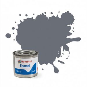 HUMBROL ENAMEL PAINT: 145 - MEDIUM GREY - MATT - (14ML)