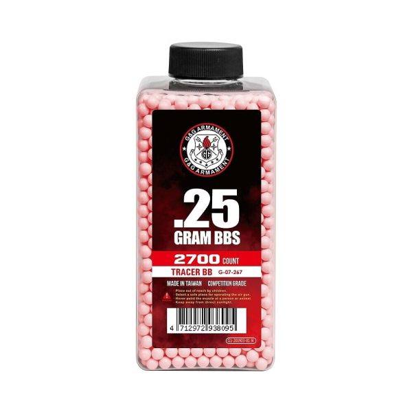 G&G TRACER BB 0.25G (CAN/2700 PELLETS) (RED)