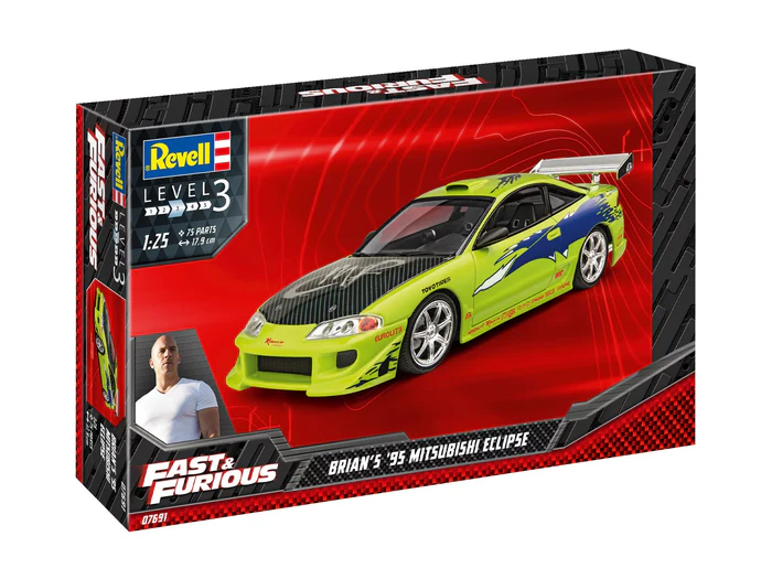 REVELL FAST & FURIOUS BRIAN'S '95 MITSUBISHI ECLIPSE - Image 11