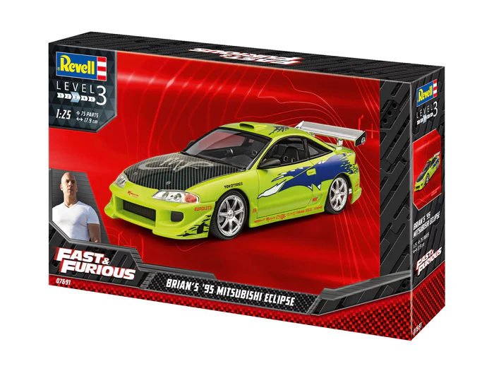 REVELL FAST & FURIOUS BRIAN'S '95 MITSUBISHI ECLIPSE - Image 13