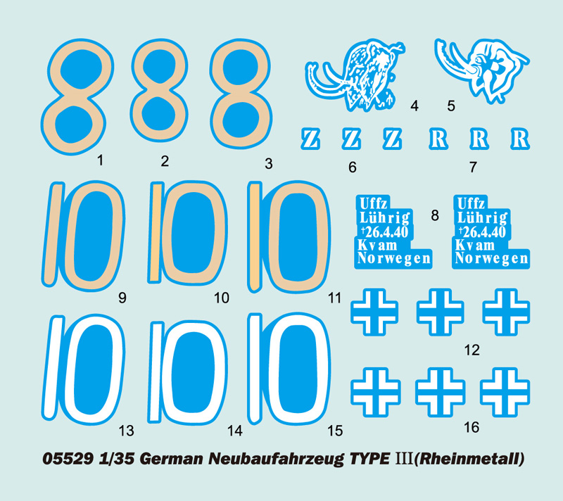 TRUMPETER GERMAN NEUBAUFAHRZEUG NR. 3-5 - Image 4
