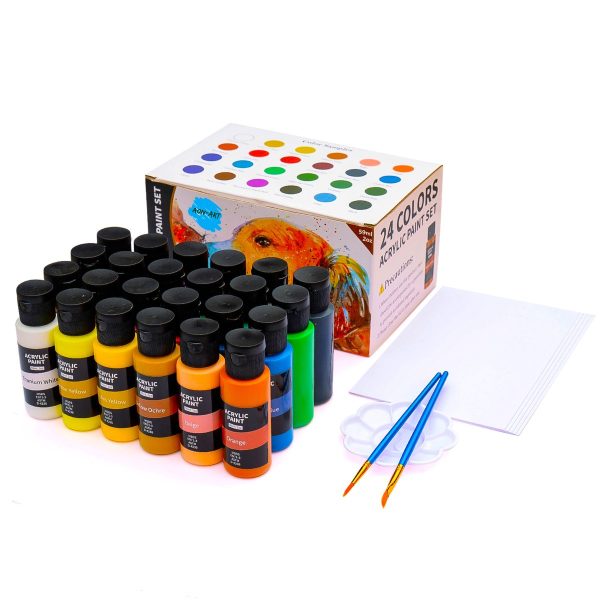 AON-ART 24 COLORS ACRYLIC PAINT SET