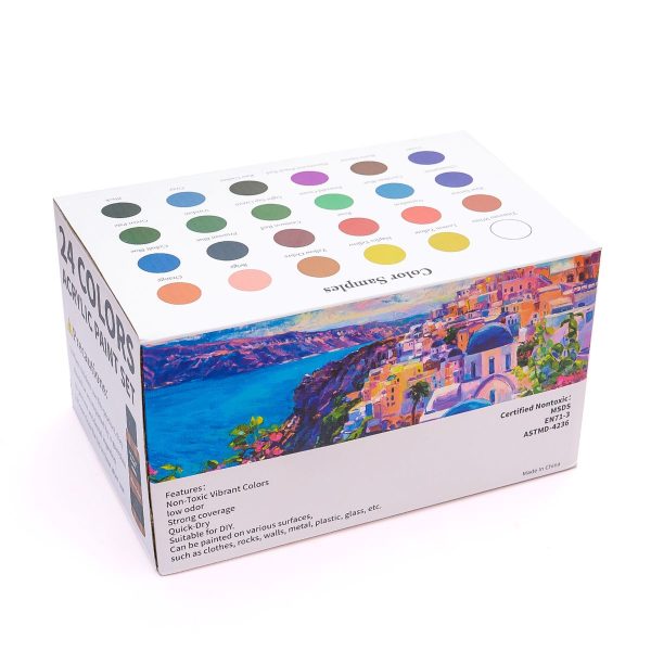 AON-ART 24 COLORS ACRYLIC PAINT SET - Image 5