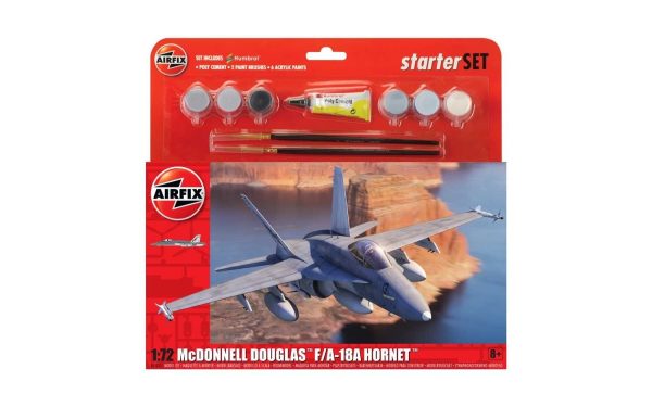 AIRFIX MCDONNELL DOUGLAS F/A-18A HORNET STARTER SET - Image 2