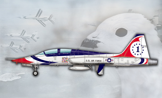 TRUMPETER US T-38A TALON - THUNDERBIRD - Image 2
