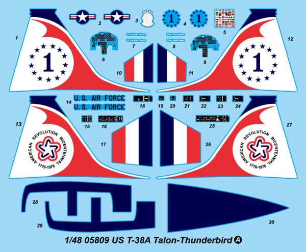 TRUMPETER US T-38A TALON - THUNDERBIRD - Image 3