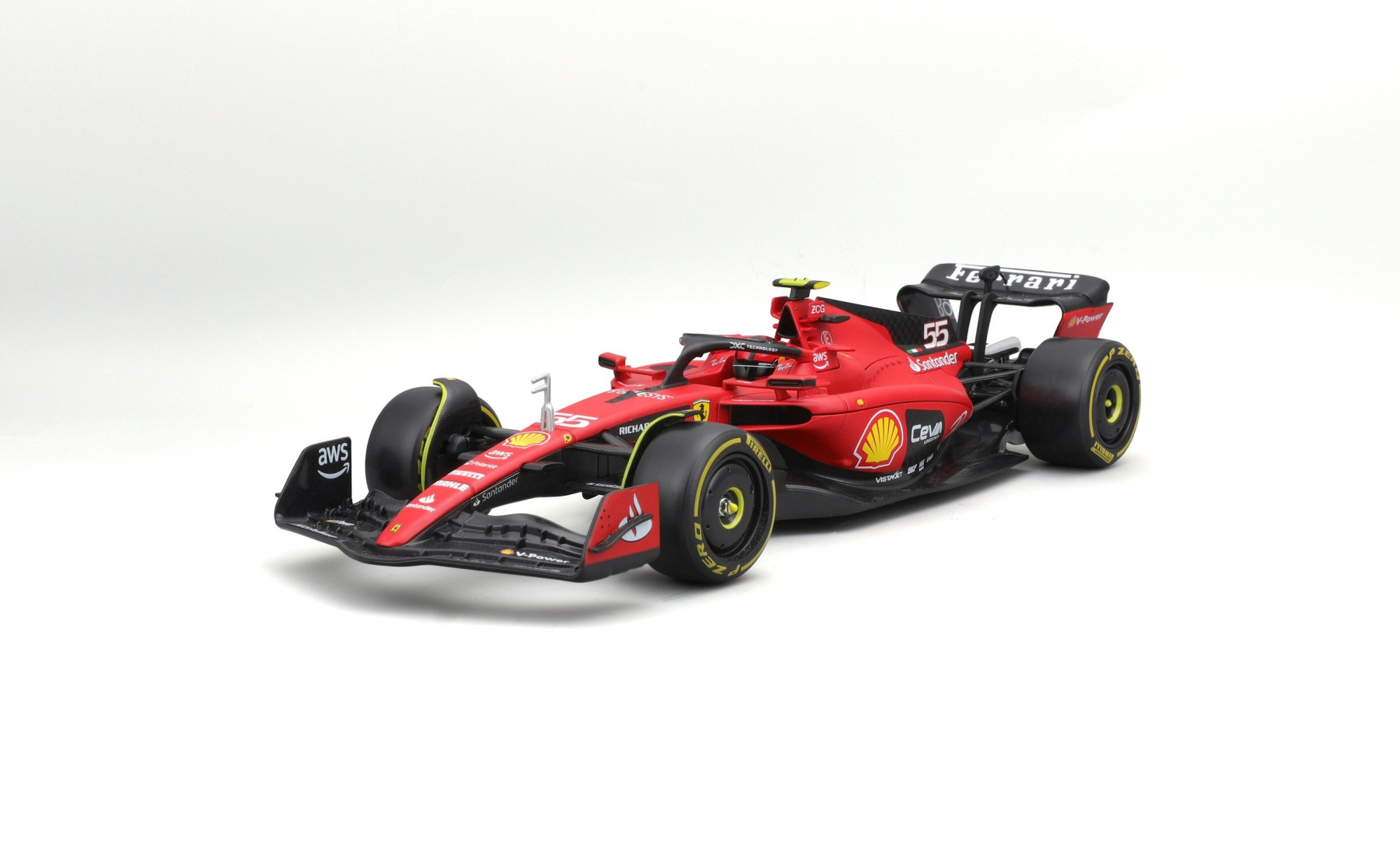 BBURAGO 1/24 FERRARI F1 SF-23 2023 #55 CARLOS SAINZ - Image 6