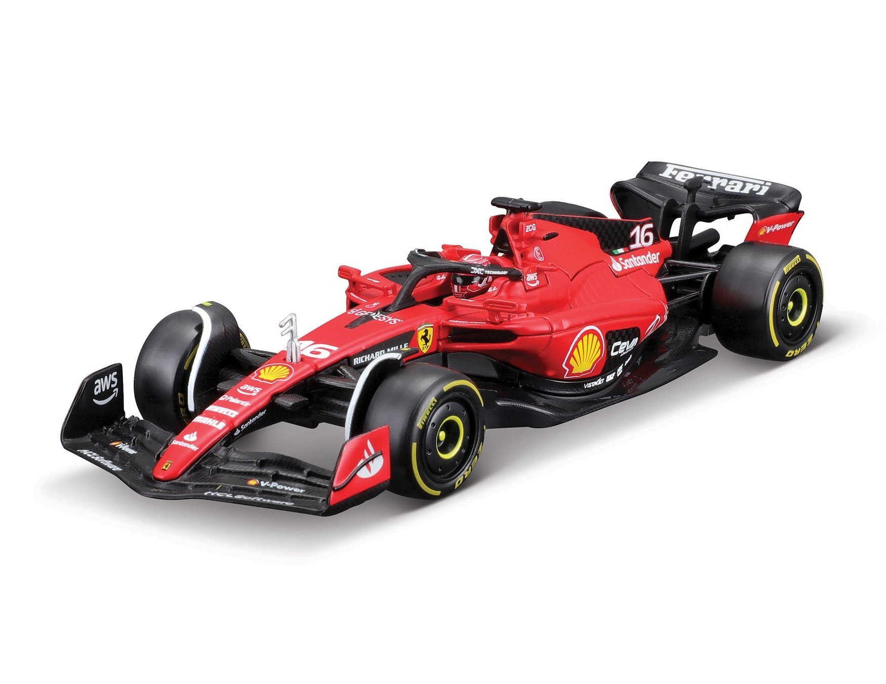 BBURAGO 1/43 FERRARI F1 SF-23 2023 #16 CHARL LECLERC (COLLECTOR'S HARD CASE)