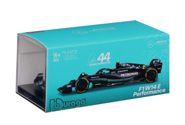 BBURAGO 1/43 MERCEDES AMG F1 W14 E PERFORMANCE #44 LEWIS HAMILTON (COLLECTOR'S HARD CASE) - Image 2