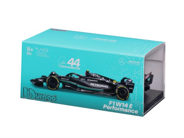 BBURAGO 1/43 MERCEDES AMG F1 W14 E PERFORMANCE #44 LEWIS HAMILTON (COLLECTOR'S HARD CASE) - Image 4