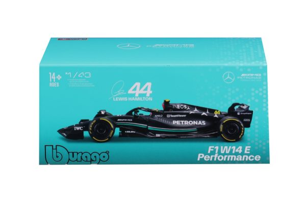 BBURAGO 1/43 MERCEDES AMG F1 W14 E PERFORMANCE #44 LEWIS HAMILTON (COLLECTOR'S HARD CASE) - Image 3