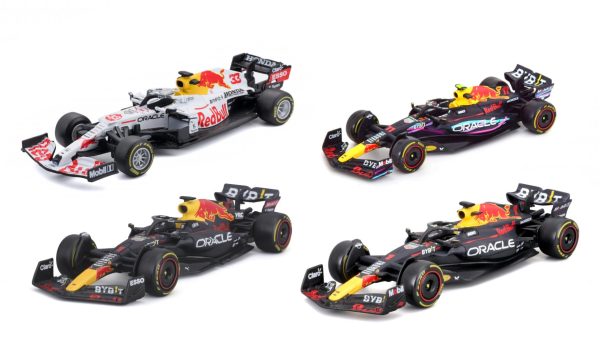 BBURAGO 1/43 RED BULL F1 WORLD CHAMPION SET (4 CARS) - Image 3