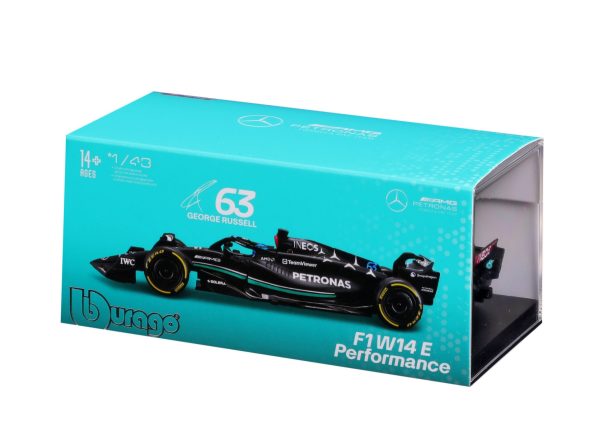 BBURAGO 1/43 MERCEDES AMG F1 W14 E PERFORMANCE #63 GEORGE RUSSELL (COLLECTOR'S HARD CASE) - Image 14