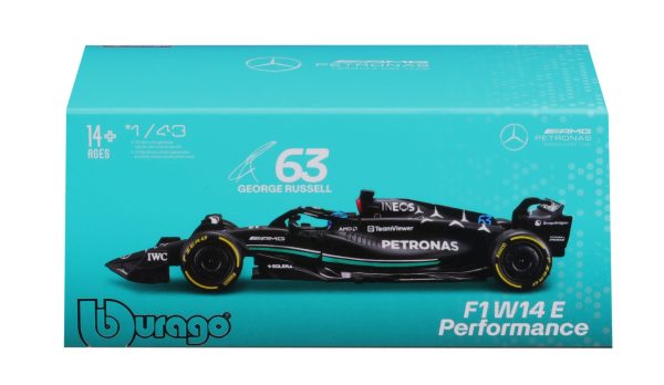 BBURAGO 1/43 MERCEDES AMG F1 W14 E PERFORMANCE #63 GEORGE RUSSELL (COLLECTOR'S HARD CASE) - Image 15