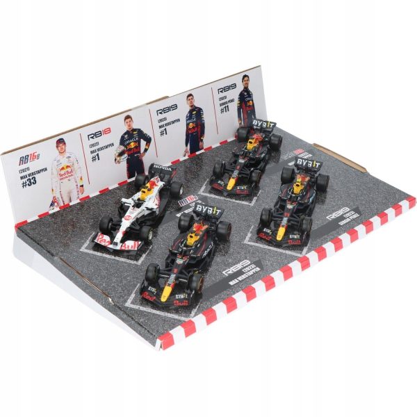 BBURAGO 1/43 RED BULL F1 WORLD CHAMPION SET (4 CARS)