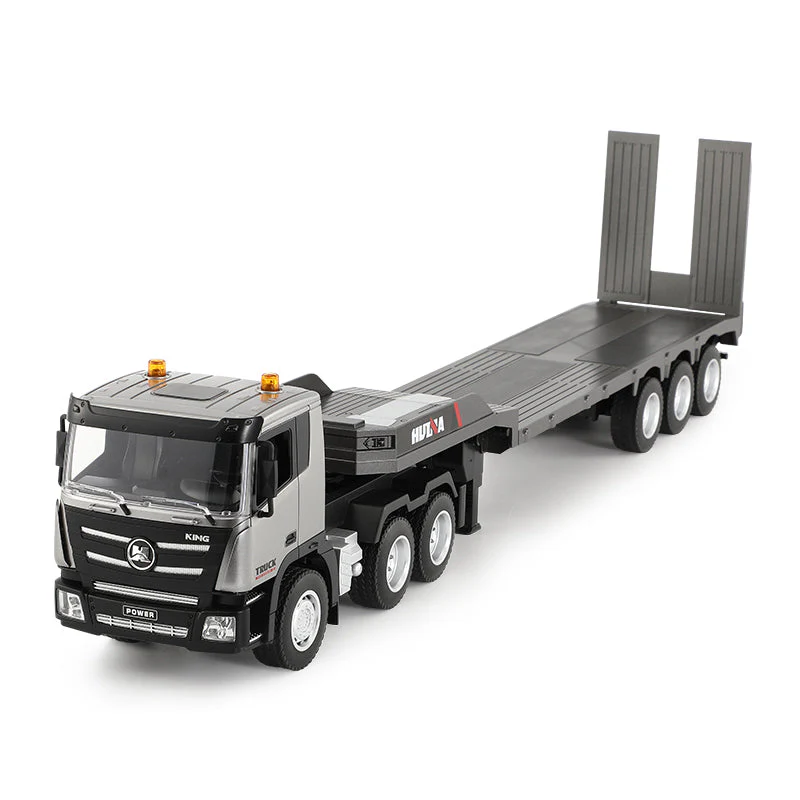 HUINA 1318 1/24 SEMI-ALLOY FLATBED TRAILER TRUCK