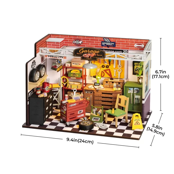 ROLIFE DIY MINIATURE HOUSE GARAGE WORKSHOP - Image 7