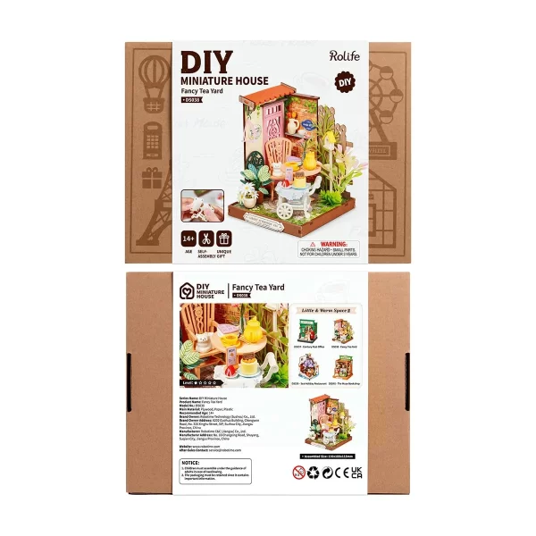 ROLIFE DIY MINIATURE HOUSE FANCY TEA YARD - Image 8