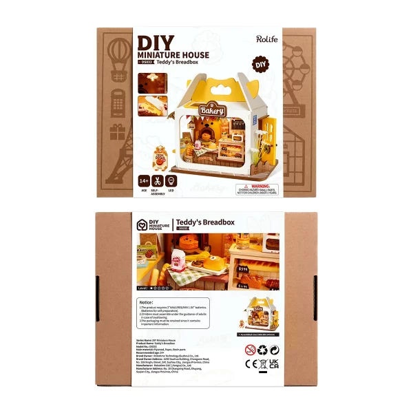 ROLIFE DIY MINIATURE HOUSE TEDDY'S BREADBOX - Image 11