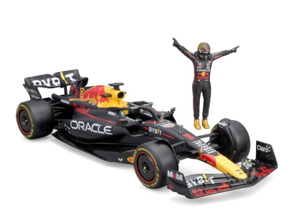 BBURAGO 1/24 RED BULL F1 RB19 2023 W/ DRIVER FIGURE #1 MAX VERSTAPPEN