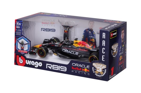 BBURAGO 1/24 RED BULL F1 RB19 2023 W/ DRIVER FIGURE #1 MAX VERSTAPPEN - Image 3