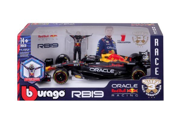 BBURAGO 1/24 RED BULL F1 RB19 2023 W/ DRIVER FIGURE #1 MAX VERSTAPPEN - Image 8