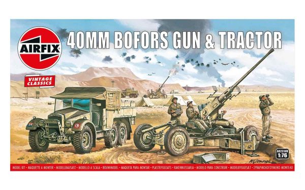 AIRFIX VINTAGE CLASSICS BOFORS 40MM GUN & TRACTOR - Image 2