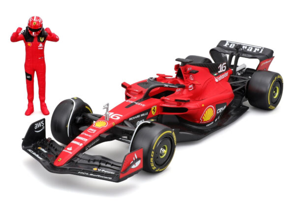 BBURAGO 1/24 FERRARI F1 SF-23 2023 W/ DRIVER FIGURE #16 CHARLES LECLERC - Image 2