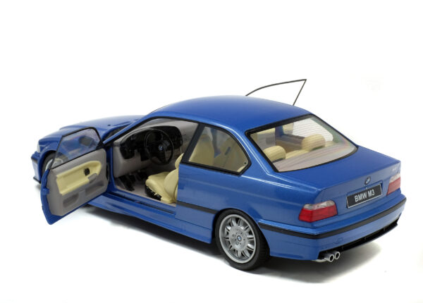 SOLIDO 1/18 BMW E36 COUPÉ M3 BLUE ESTORIL 1990 - Image 8