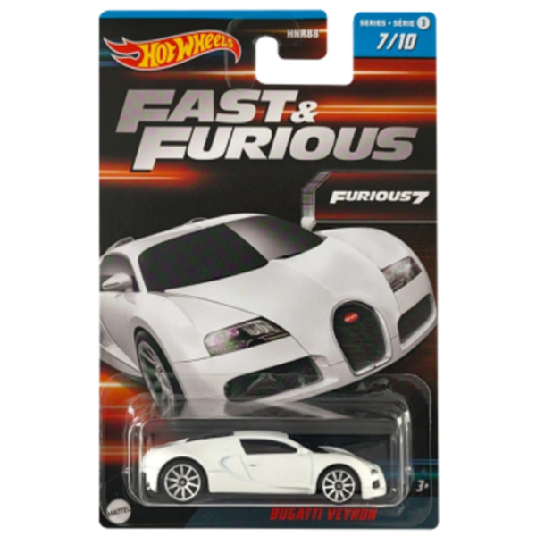 HOT WHEELS FAST & FURIOUS SERIES 3 07/10 FURIOUS 7 BUGATTI VEYRON