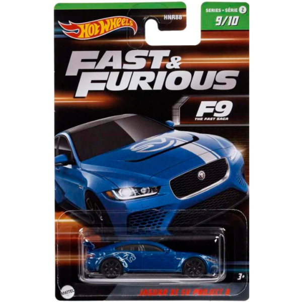 HOT WHEELS FAST & FURIOUS SERIES 2 09/10 F9 THE FAST SAGA JAGUAR XE 5V PROJECT 8